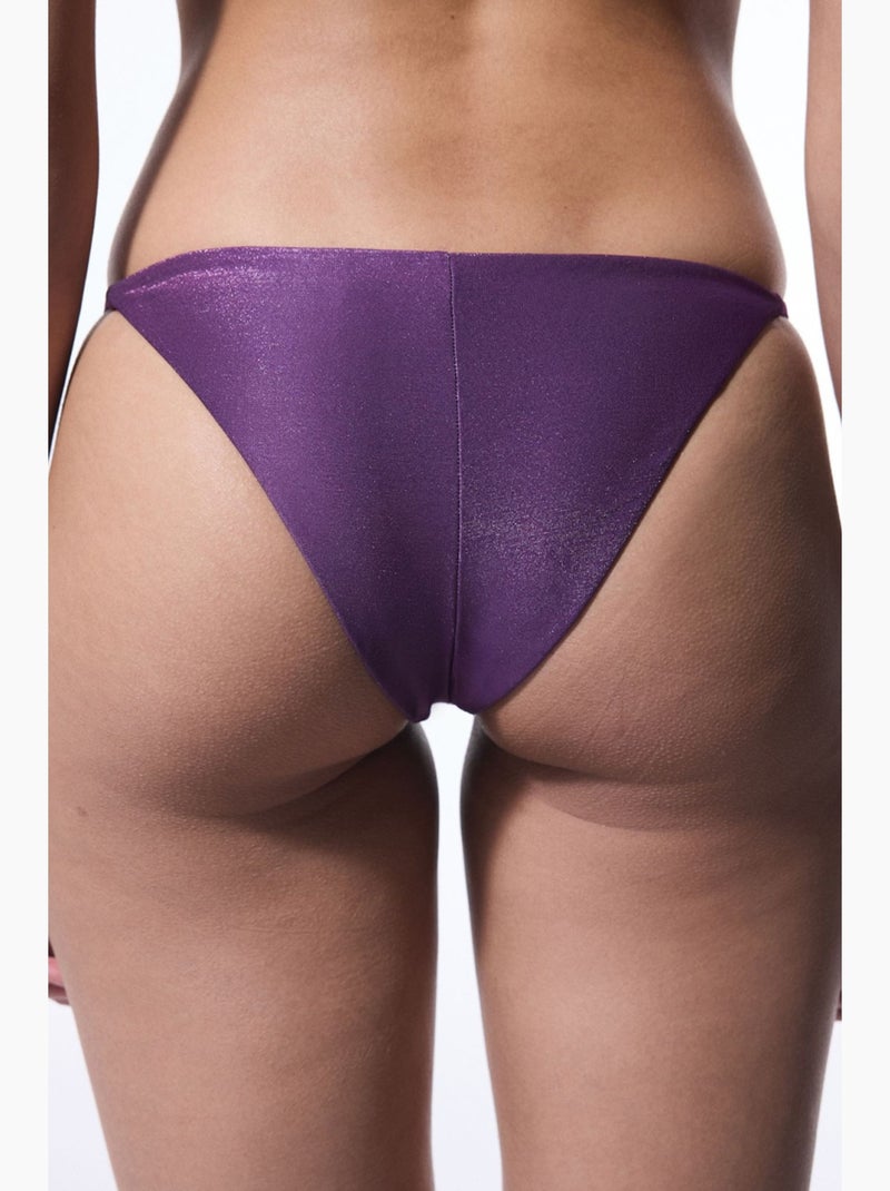 Flora super brazilian bikinibroekje penti Paars - Kiabi