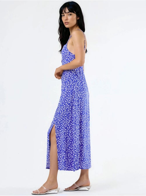 Floral midi slip-jurk met hartvormige hals busem - Kiabi Floral midi slip-jurk met hartvormige hals busem - Kiabi