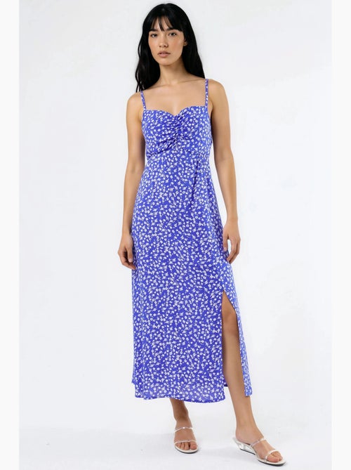 Floral midi slip-jurk met hartvormige hals busem - Kiabi Floral midi slip-jurk met hartvormige hals busem - Kiabi