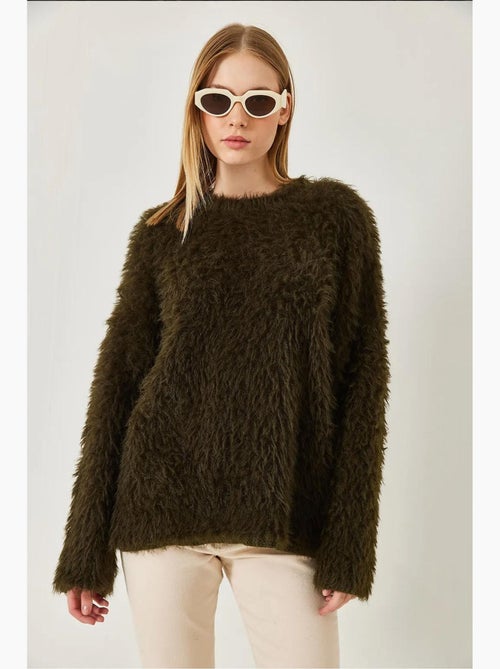 Fluffy oversized trui lucci - Kiabi Fluffy oversized trui lucci - Kiabi