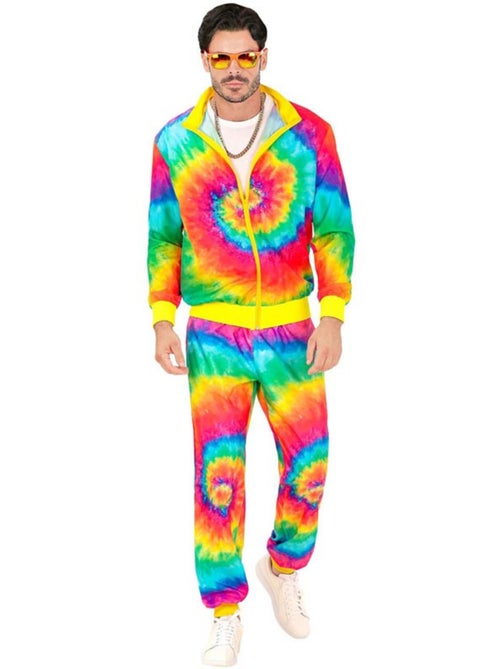Fluorescerend psychedelisch hippie trainingspak kostuum - Kiabi