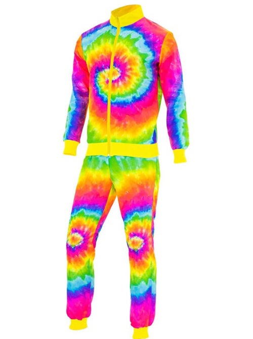Fluorescerend psychedelisch hippie trainingspak kostuum - Kiabi