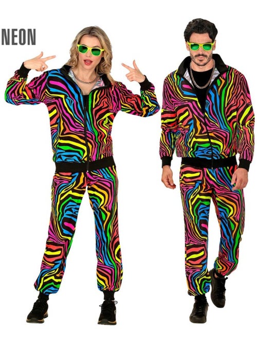 Fluorescerend regenboog dieren trainingspak kostuum - Kiabi