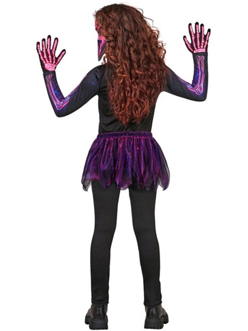 Fluorescerend skeletkostuum met tutu Multicolor - Kiabi