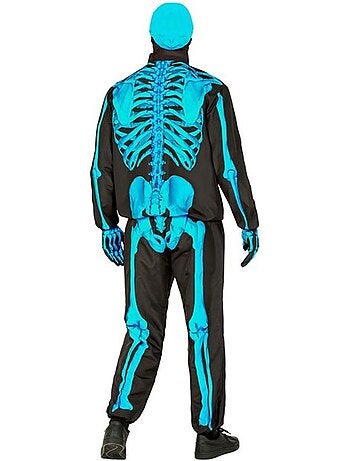 Fluorescerend Skeleton Express-kostuum