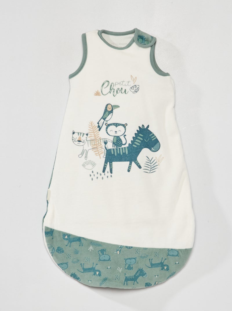 Fluwelen babyslaapzak 'Petit Béguin' BLAUW - Kiabi