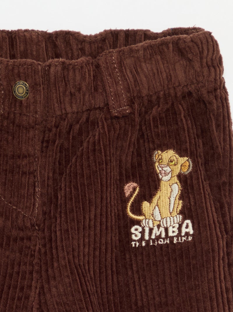 Fluwelen broek 'Disney' Bruin - Kiabi