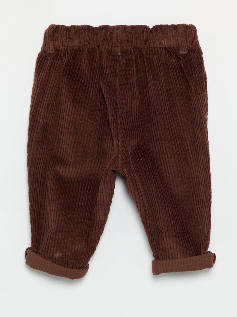 Fluwelen broek 'Disney' Bruin - Kiabi