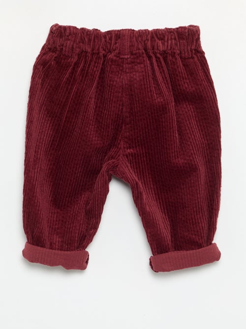 Fluwelen broek 'Disney' - Kiabi