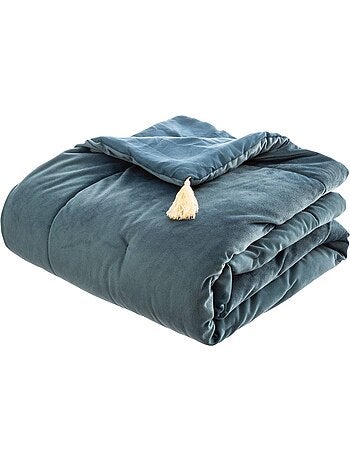 Fluwelen dekbed met kwastjes