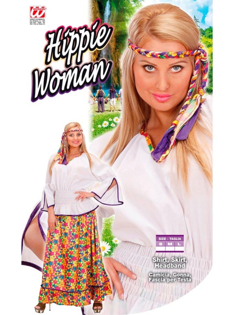 Fluwelen hippiekostuum Multicolor - Kiabi