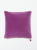 Fluwelen kussenhoes (45 x 45 cm) paars - Kiabi