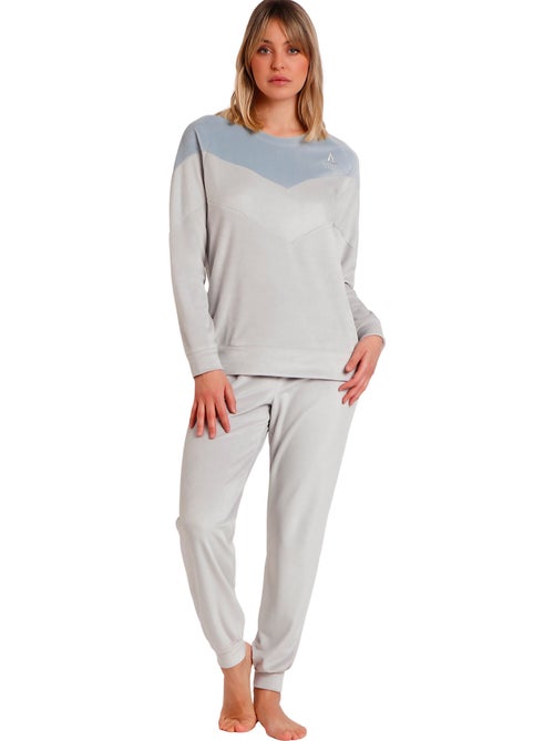 Fluwelen pyjama broek top lange mouwen soft home - Kiabi Fluwelen pyjama broek top lange mouwen soft home - Kiabi