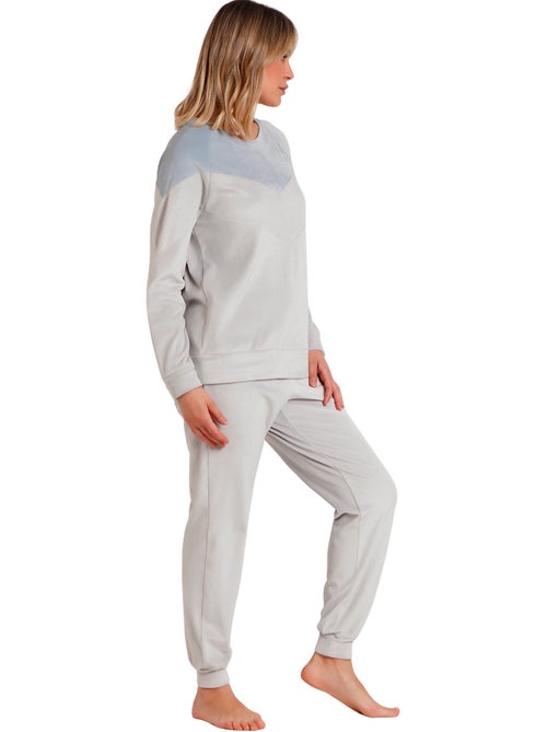 Fluwelen pyjama broek top lange mouwen soft home - Kiabi Fluwelen pyjama broek top lange mouwen soft home - Kiabi