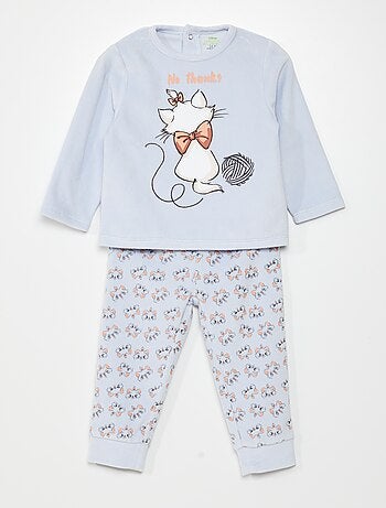 Fluwelen pyjama 'Disney' - 2-delig - Kiabi