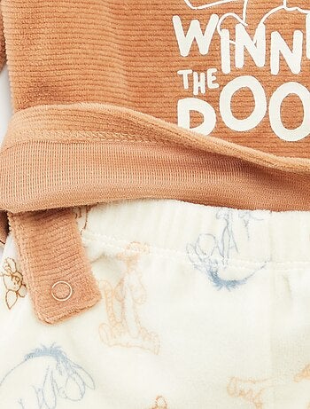 Fluwelen pyjama met top + broek 'Disney' - 2-delig