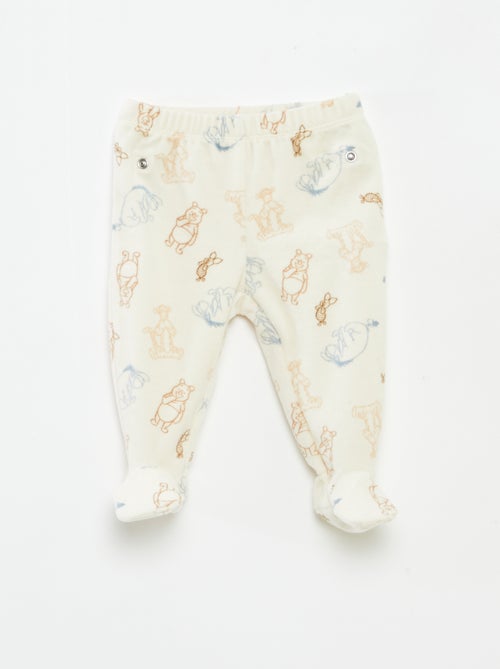 Fluwelen pyjama met top + broek 'Disney' - 2-delig - Kiabi