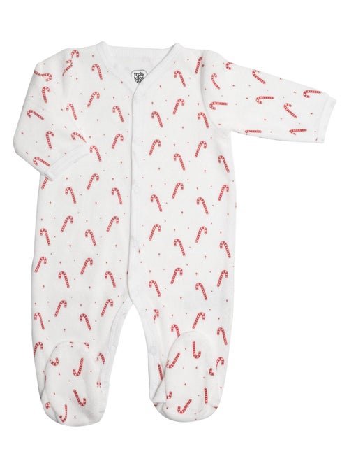 Fluwelen pyjama voor baby zuurstok - Kiabi Fluwelen pyjama voor baby zuurstok - Kiabi