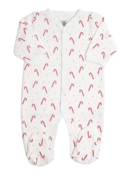 Fluwelen pyjama voor baby zuurstok - Kiabi Fluwelen pyjama voor baby zuurstok - Kiabi