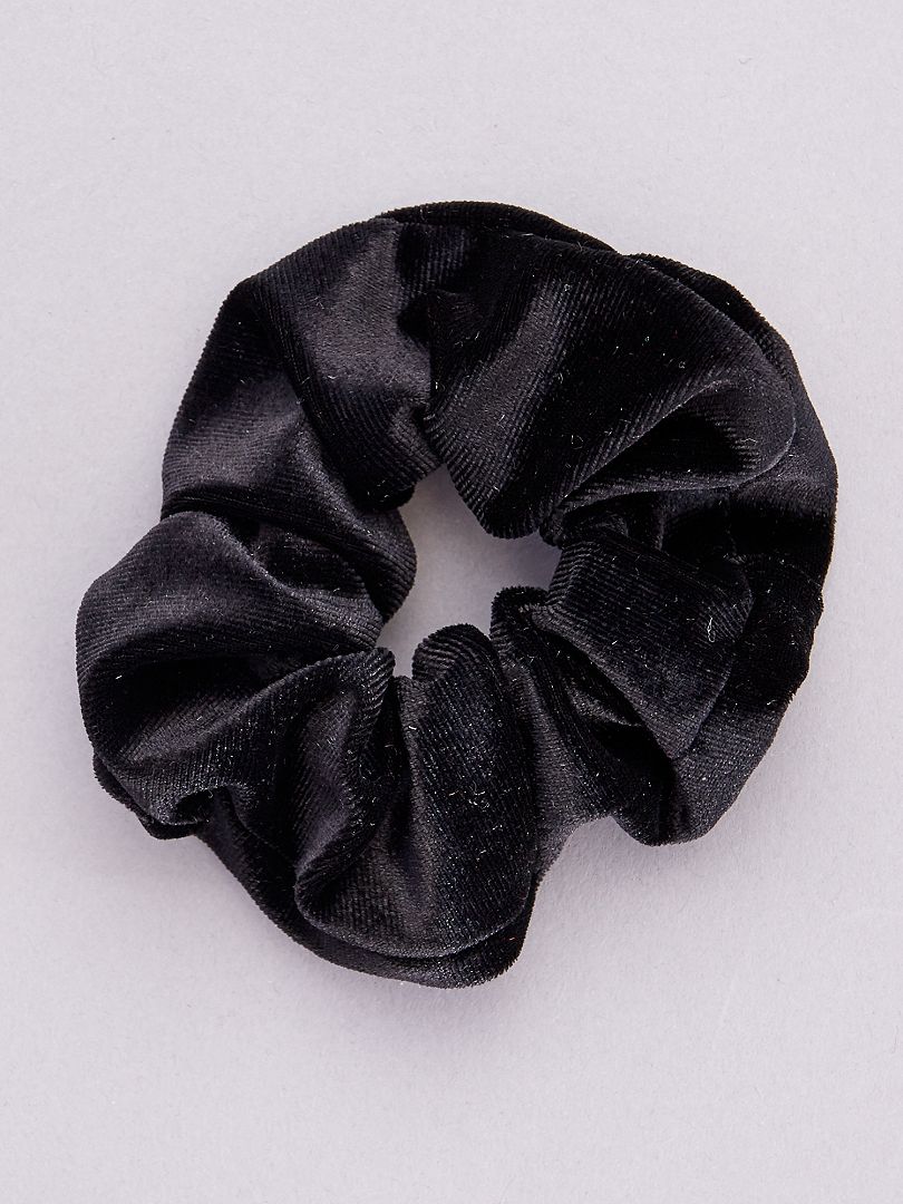 Fluwelen scrunchie zwart - Kiabi