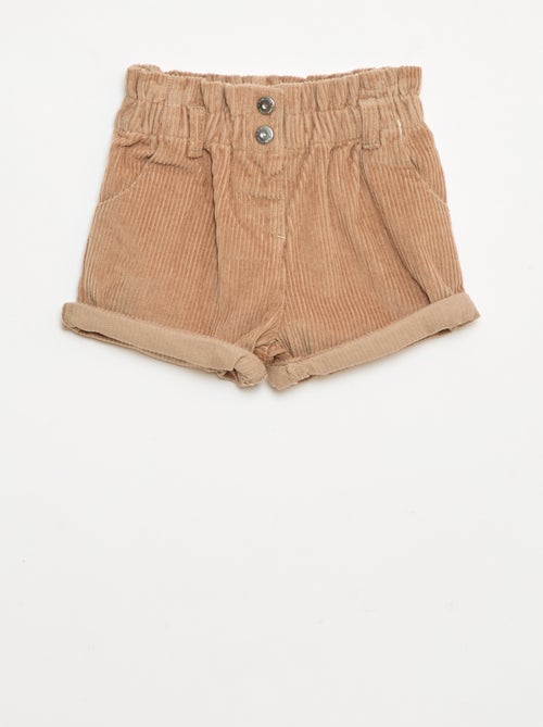 Fluwelen short - Kiabi