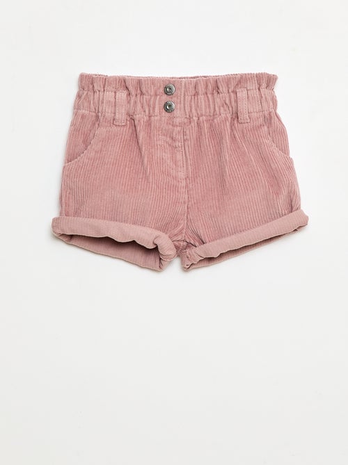 Fluwelen short - Kiabi