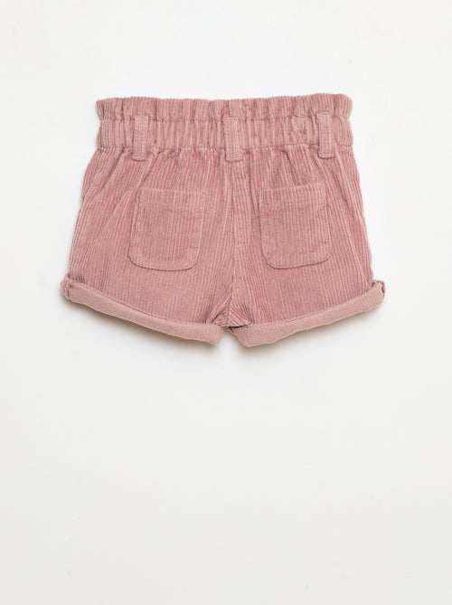 Fluwelen short - Kiabi