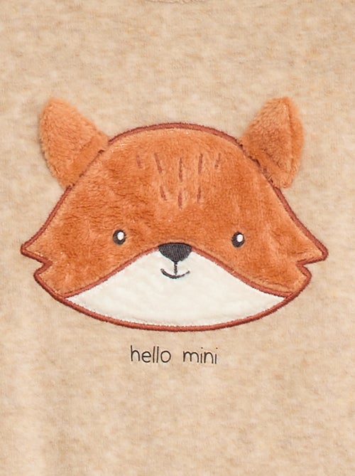 Fluwelen slaappakje met applicatie - Kiabi