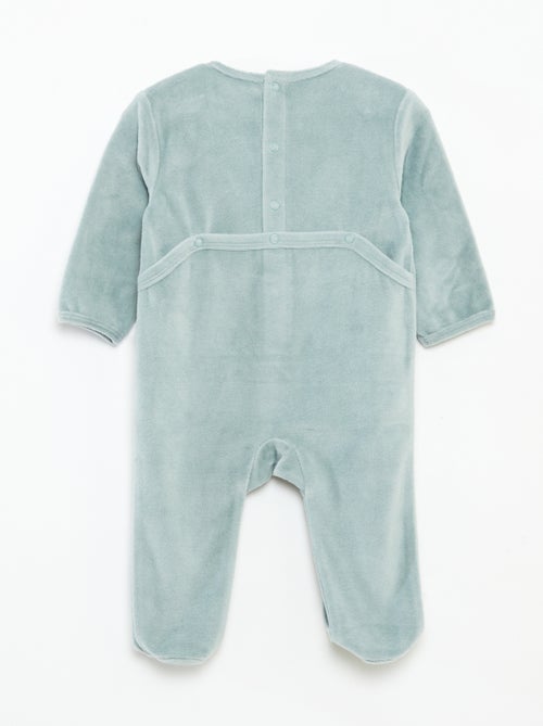 Fluwelen slaappakje met applicatie - Kiabi Fluwelen slaappakje met applicatie - Kiabi