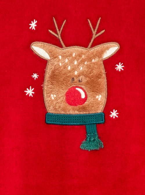 Fluwelen slaappakje met applicatie - Kiabi