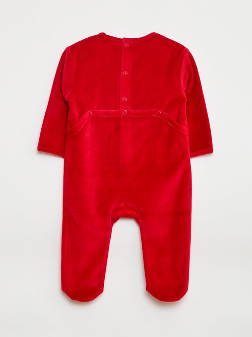 Fluwelen slaappakje met applicatie - Kiabi