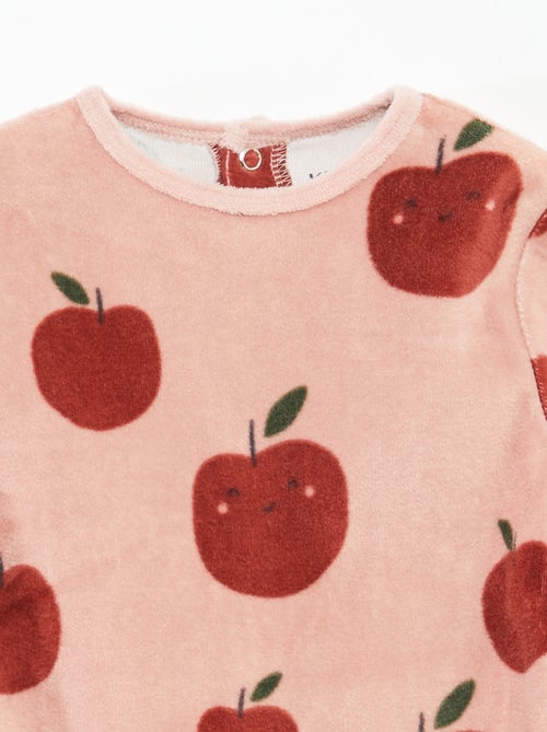 Fluwelen slaappakje met applicatie - Kiabi