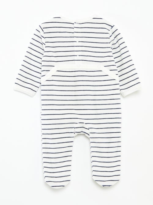 Fluwelen slaappakje met applicatie - Kiabi Fluwelen slaappakje met applicatie - Kiabi