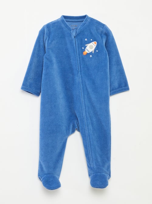 Fluwelen slaappakje met ritssluiting - Kiabi Fluwelen slaappakje met ritssluiting - Kiabi