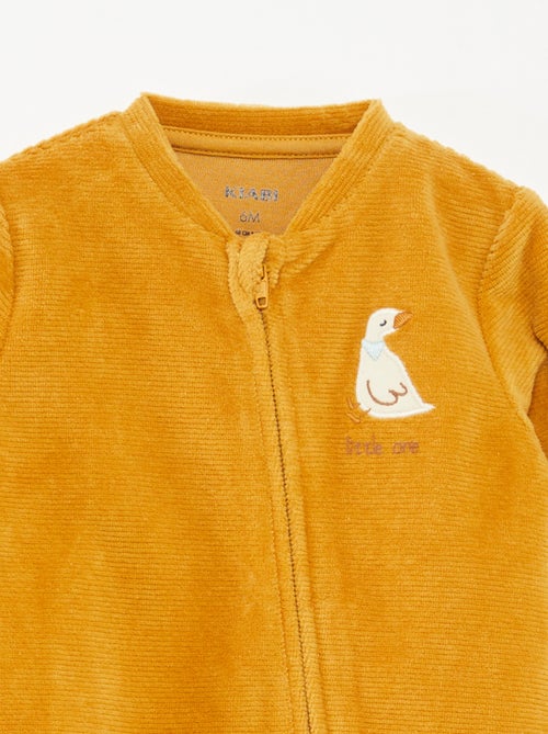 Fluwelen slaappakje met ritssluiting - Kiabi Fluwelen slaappakje met ritssluiting - Kiabi