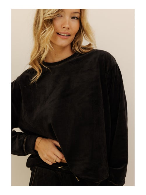 Fluwelen sweatshirt charlotte - Kiabi