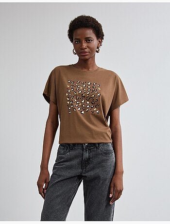 Folieprint t-shirt, mo fashion