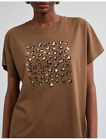 Folieprint t-shirt, mo fashion
