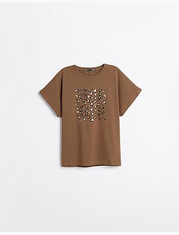 Folieprint t-shirt, mo fashion