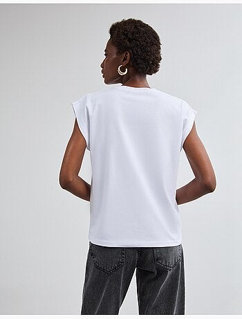 Folieprint t-shirt, mo fashion
