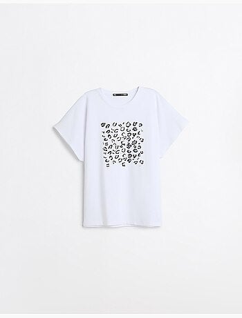Folieprint t-shirt, mo fashion