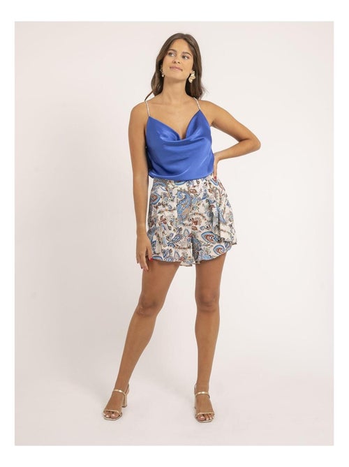 Foline satijnen camisole met colkraag - Kiabi Foline satijnen camisole met colkraag - Kiabi