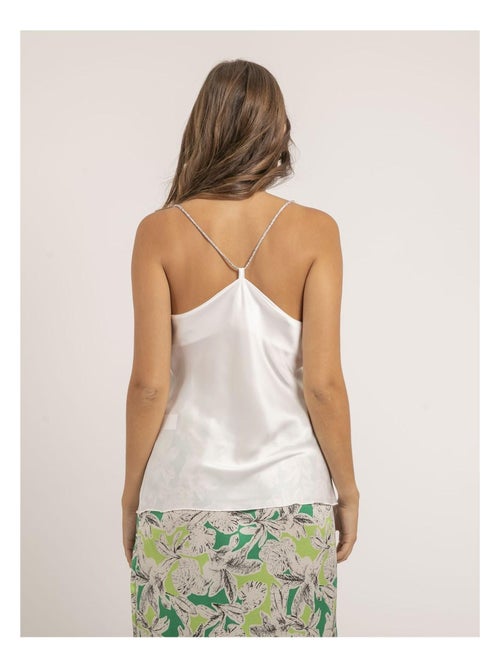 Foline satijnen camisole met colkraag - Kiabi Foline satijnen camisole met colkraag - Kiabi