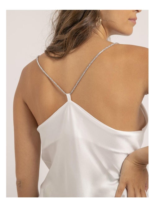Foline satijnen camisole met colkraag - Kiabi Foline satijnen camisole met colkraag - Kiabi
