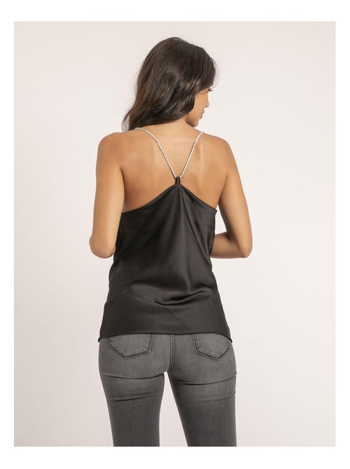 Foline satijnen camisole met colkraag - Kiabi Foline satijnen camisole met colkraag - Kiabi