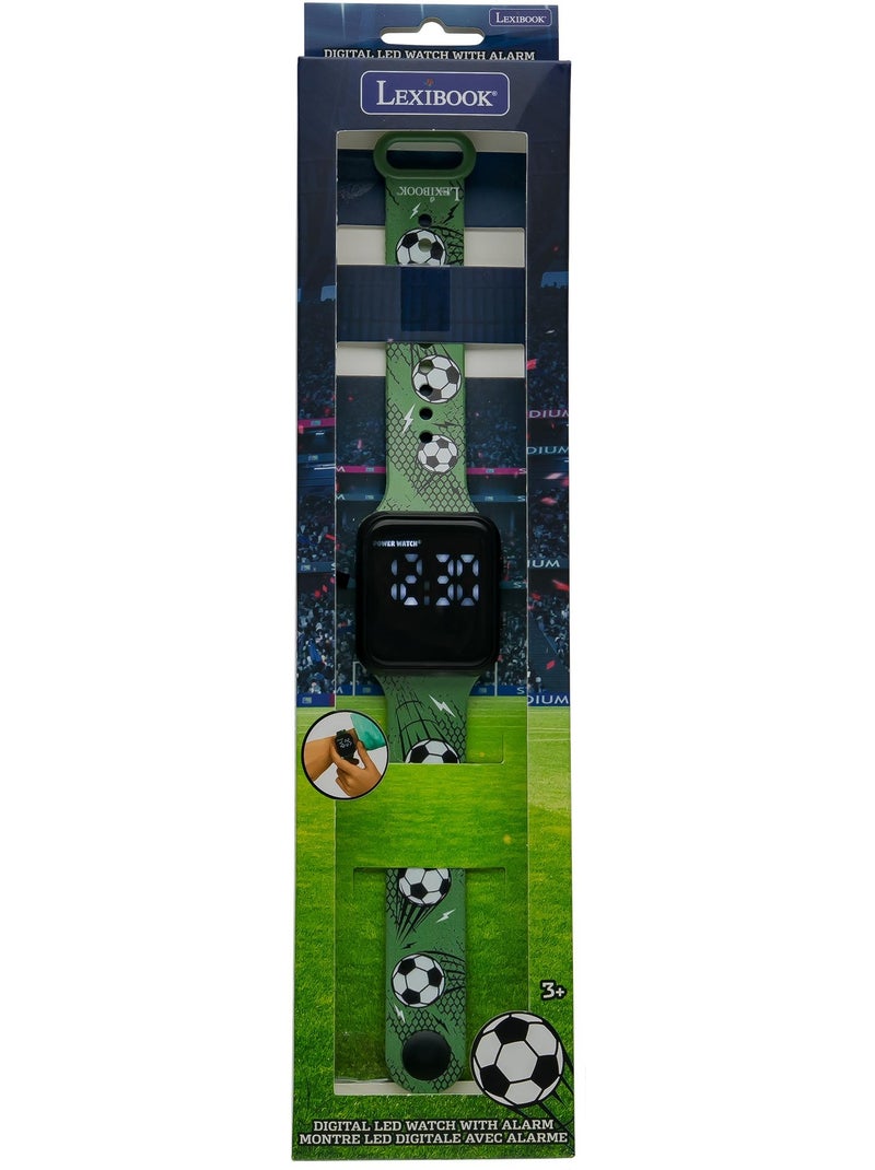 Football led digitaal horloge Groen - Kiabi