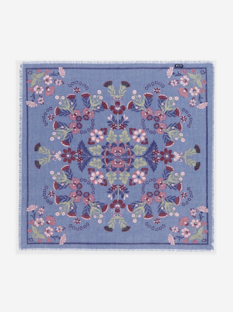 Foulard à motif Bleu - Kiabi