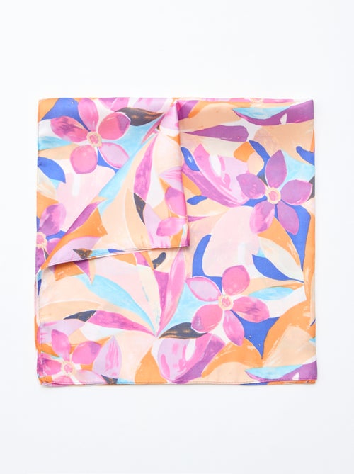 Foulard à motifs - 70 x 70 cm - Kiabi
