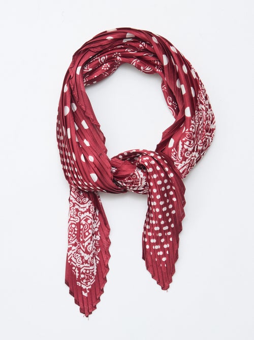Foulard à motifs - 70 x 70 cm - Kiabi