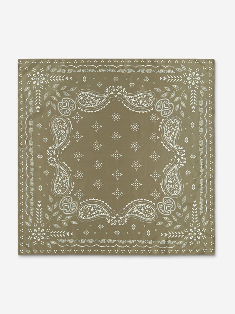 Foulard à motifs Kaki - Kiabi